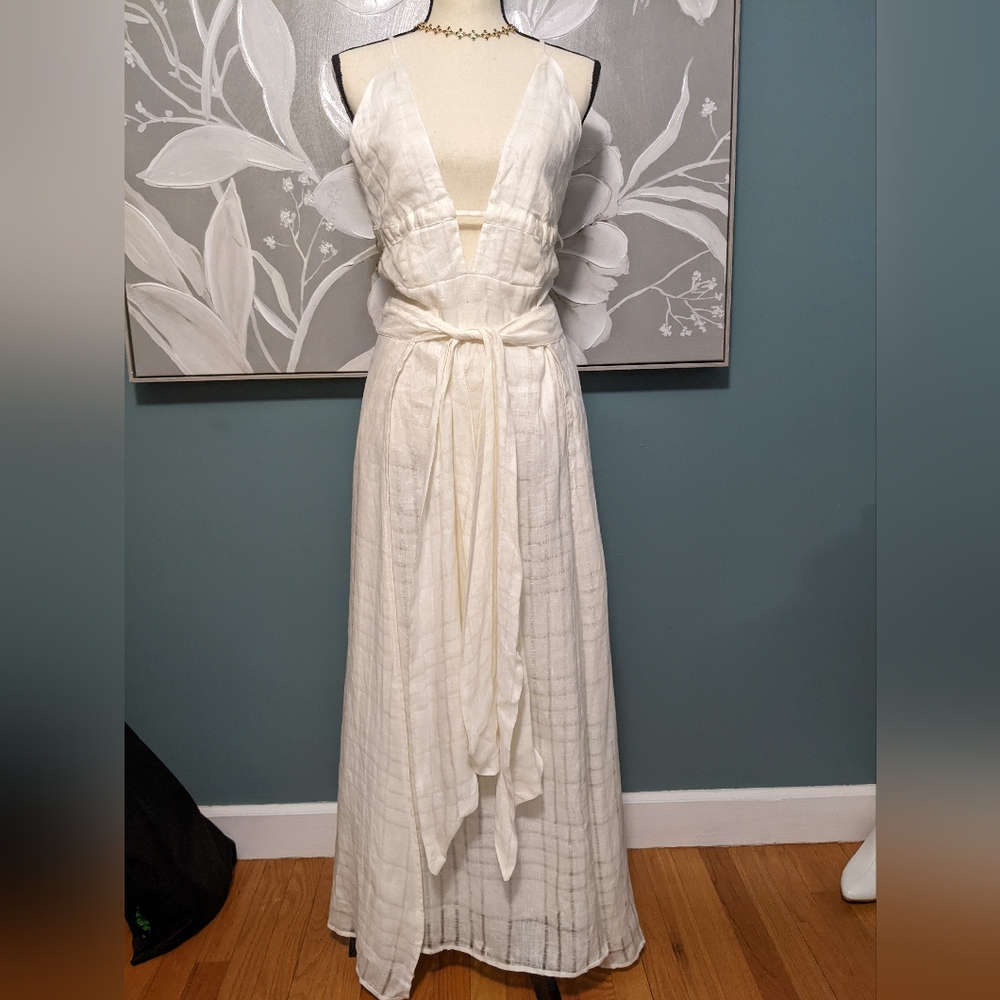 Cult Gaia Margot Linen Dress
